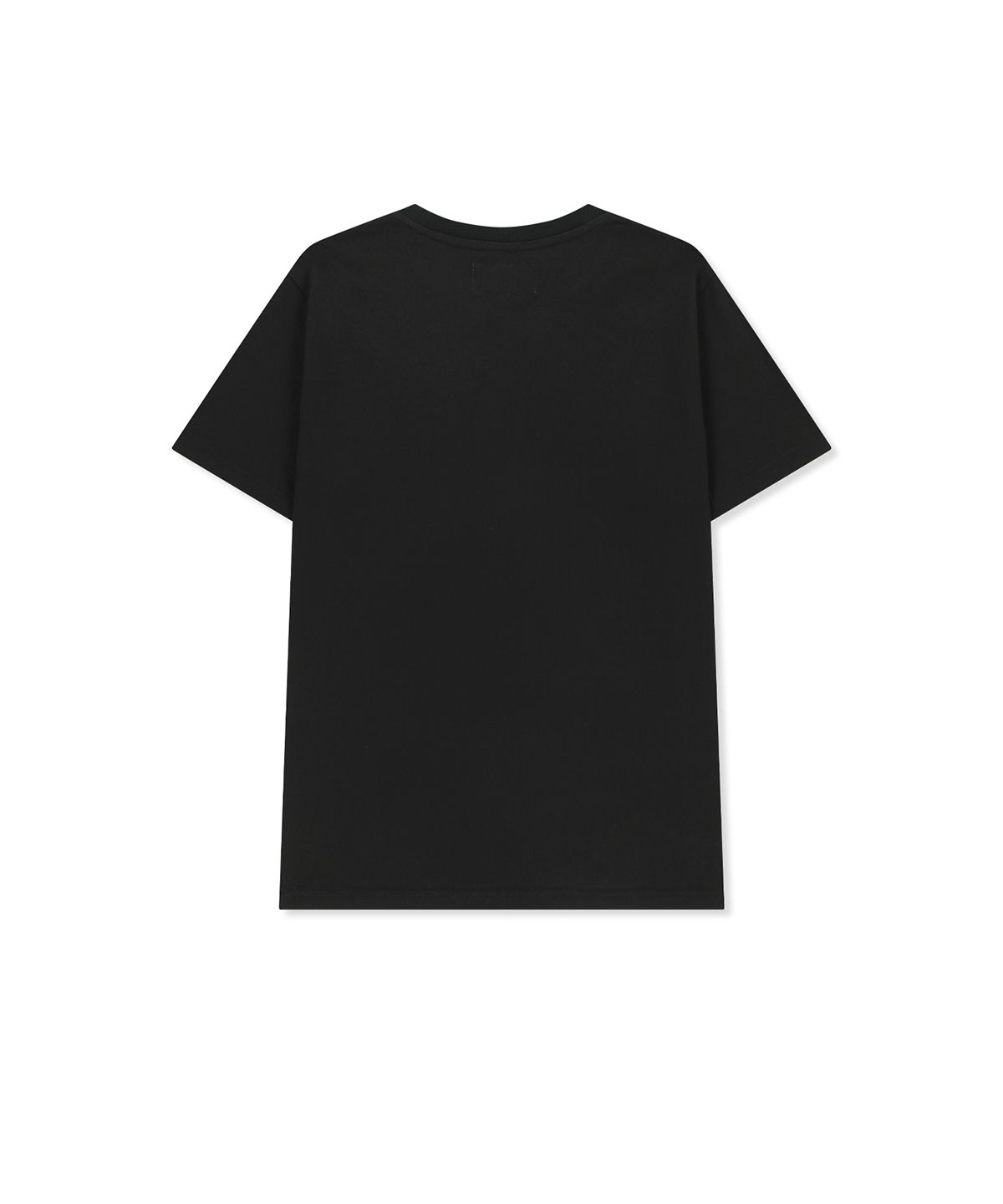 마뗑킴(MATIN KIM) APPLIQUE FELT LOGO TOP IN BLACK
