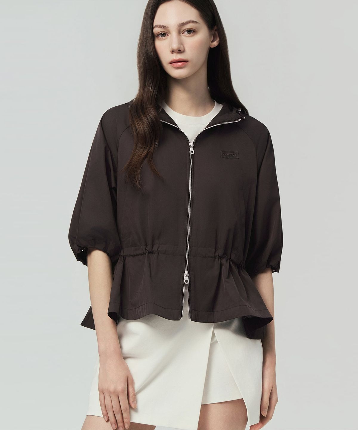 듀베티카(DUVETICA) 코쟈 미니(다크 브라운)(여성 방풍자켓)