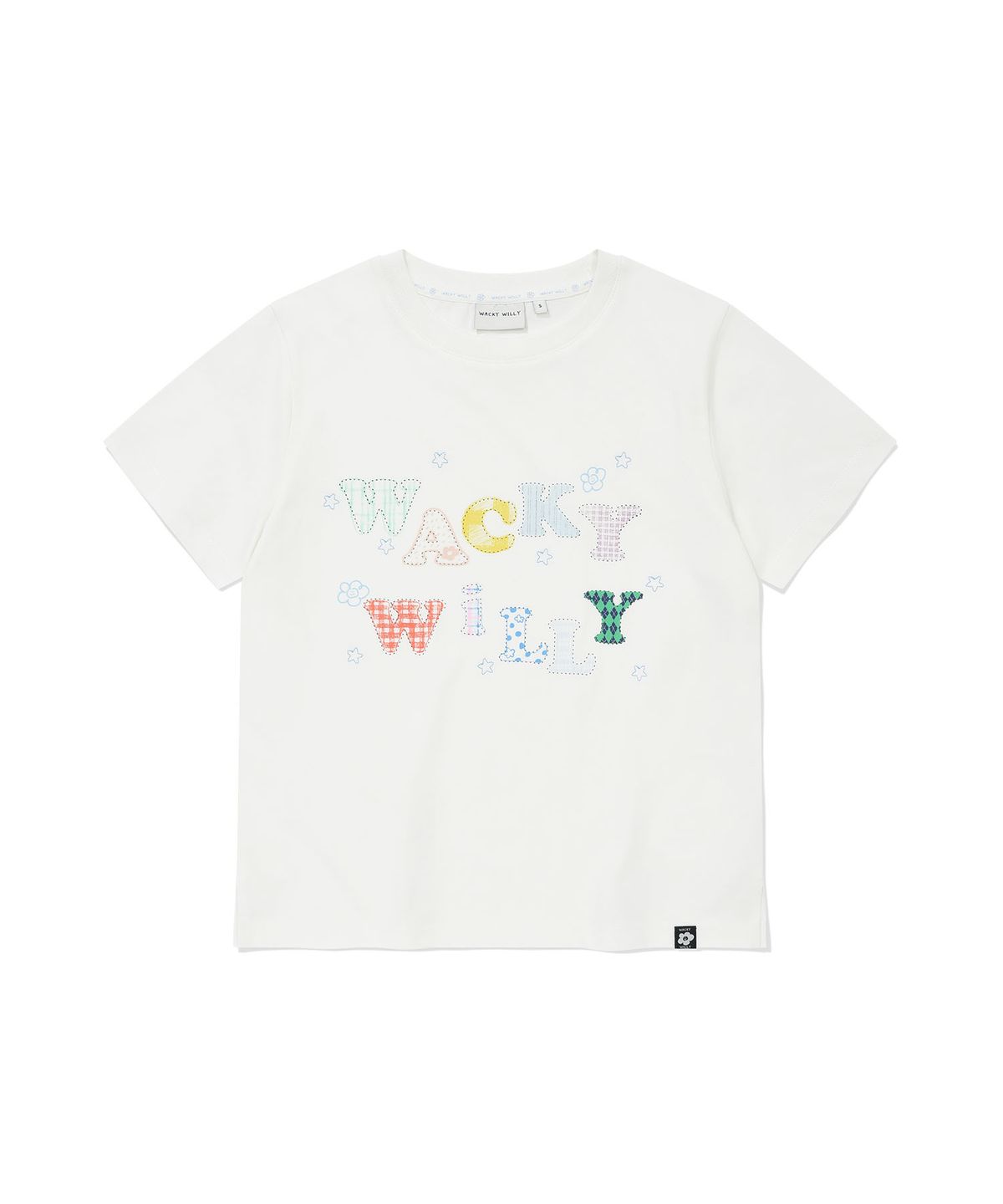 와키윌리(WACKY WILLY) 우먼스 레터링 그래픽 반팔티셔츠