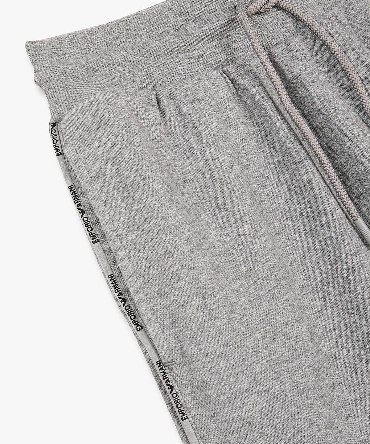 엠포리오 아르마니 언더웨어(EMPORIO ARMANI UNDERWEAR) 남성 로고 라인 라운지 버뮤다 쇼츠_멜란지 그레이 0816131001