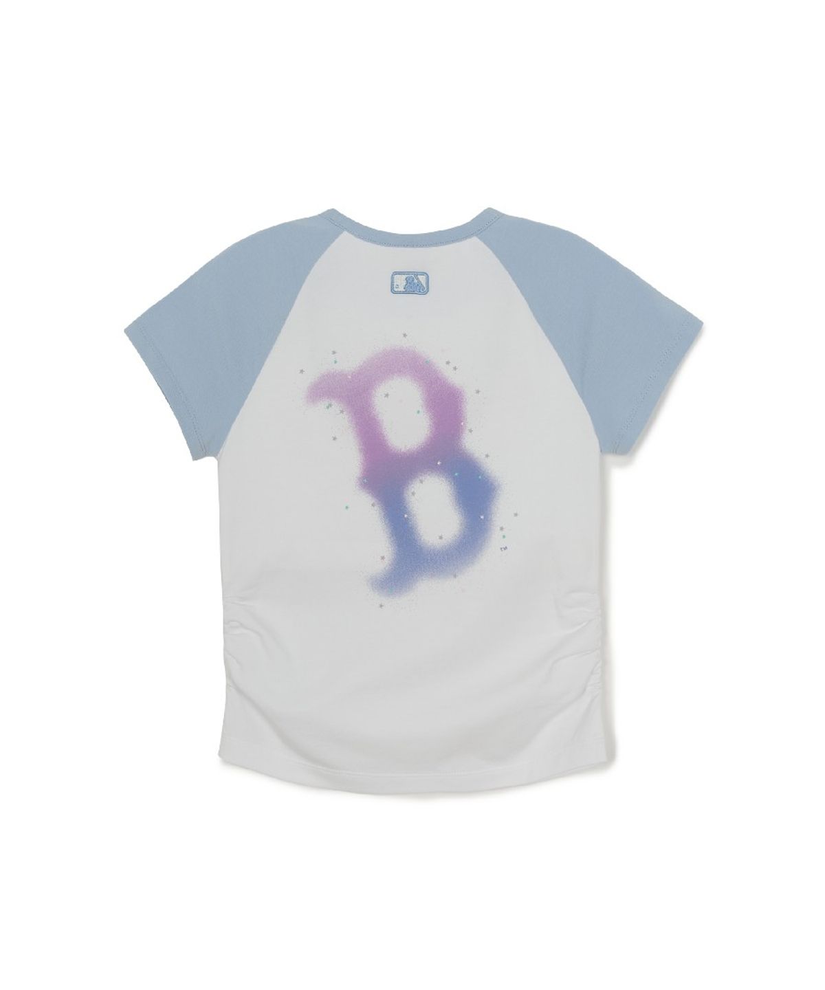 엠엘비 키즈(MLB KIDS) 걸즈 스포티브 빅럭스 라글란 티셔츠 BOS (Ivory)