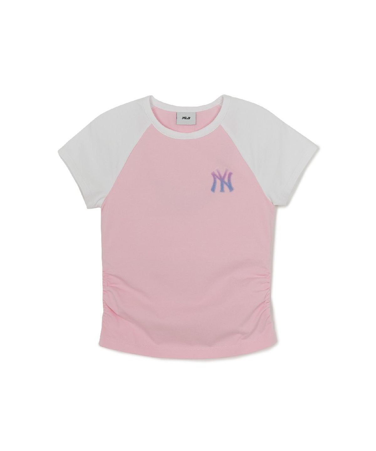 엠엘비 키즈(MLB KIDS) 걸즈 스포티브 빅럭스 라글란 티셔츠 NY (L.Pink)