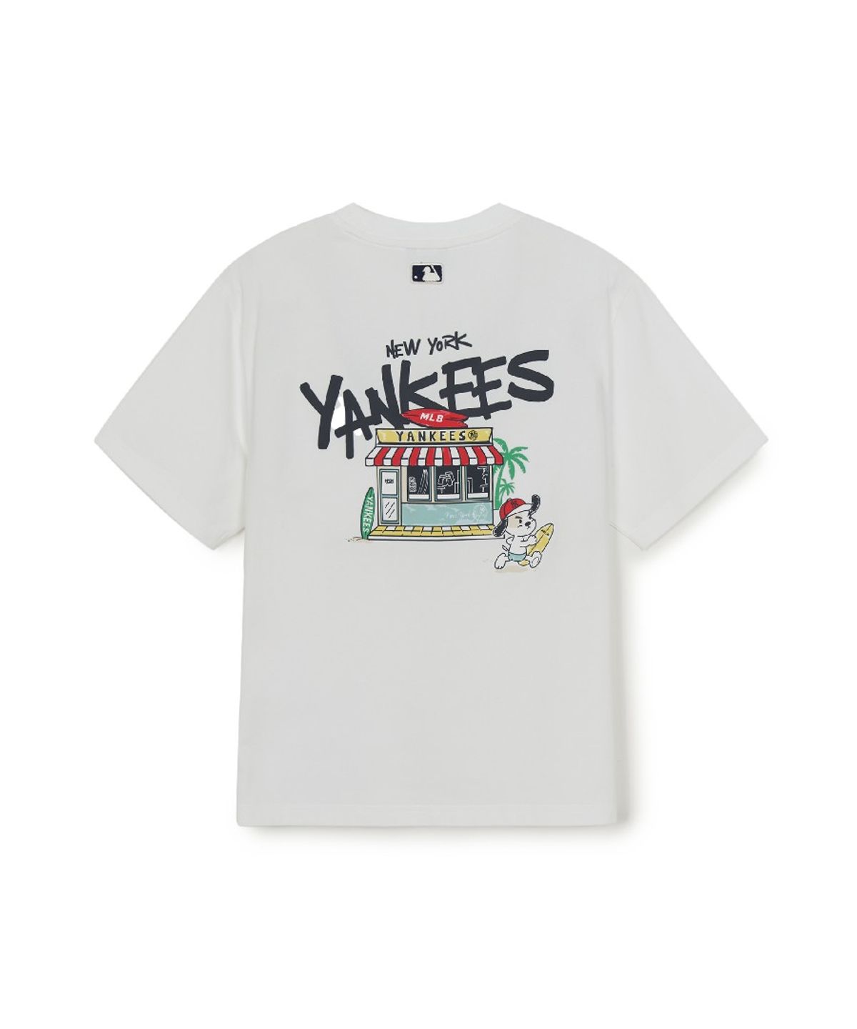 엠엘비 키즈(MLB KIDS) 스트릿 서핑 바크 아트웍 티셔츠 NY (White)