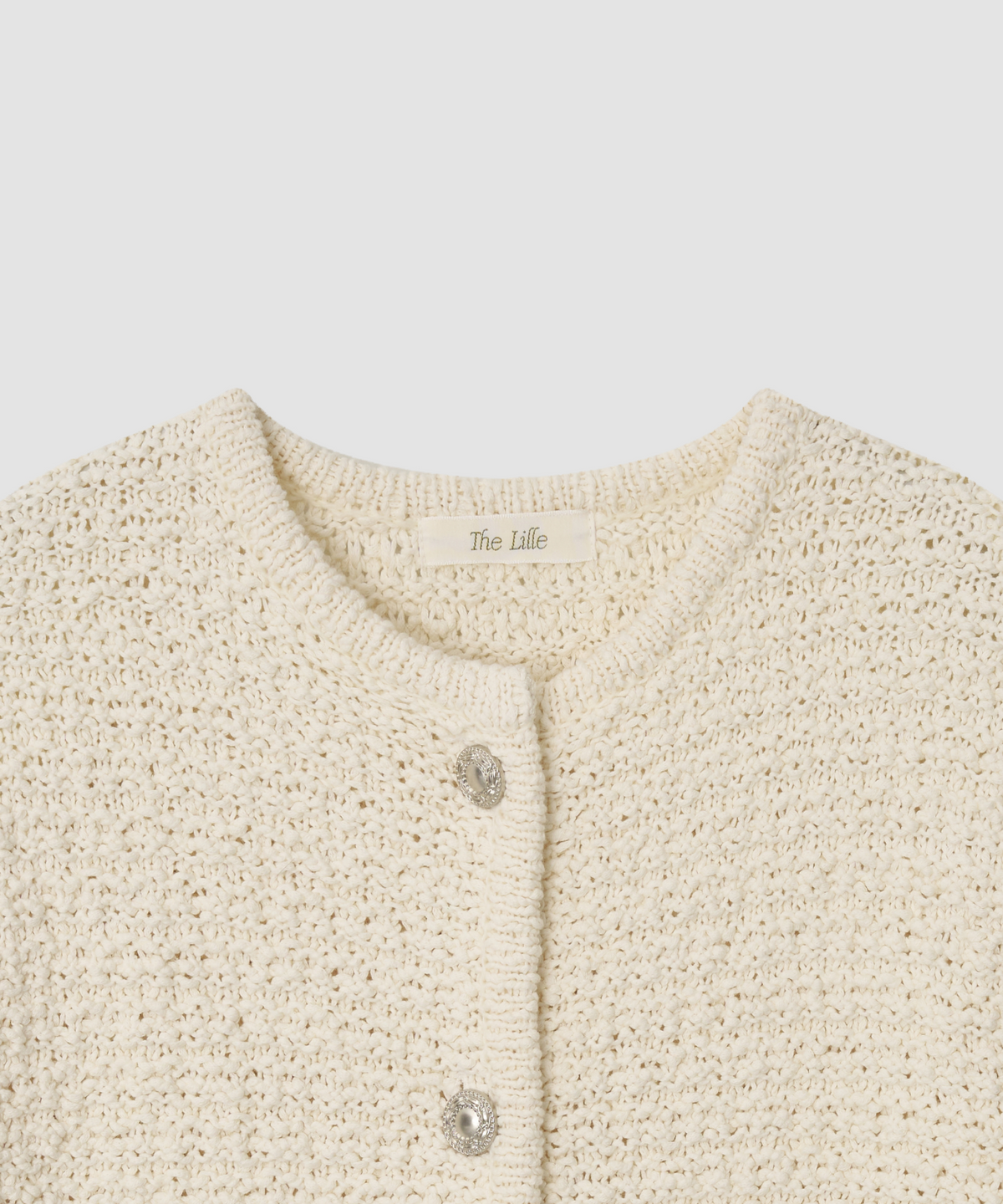 더 릴(THE LILLE) Rosie Tweed Knit Jacket_Ivory