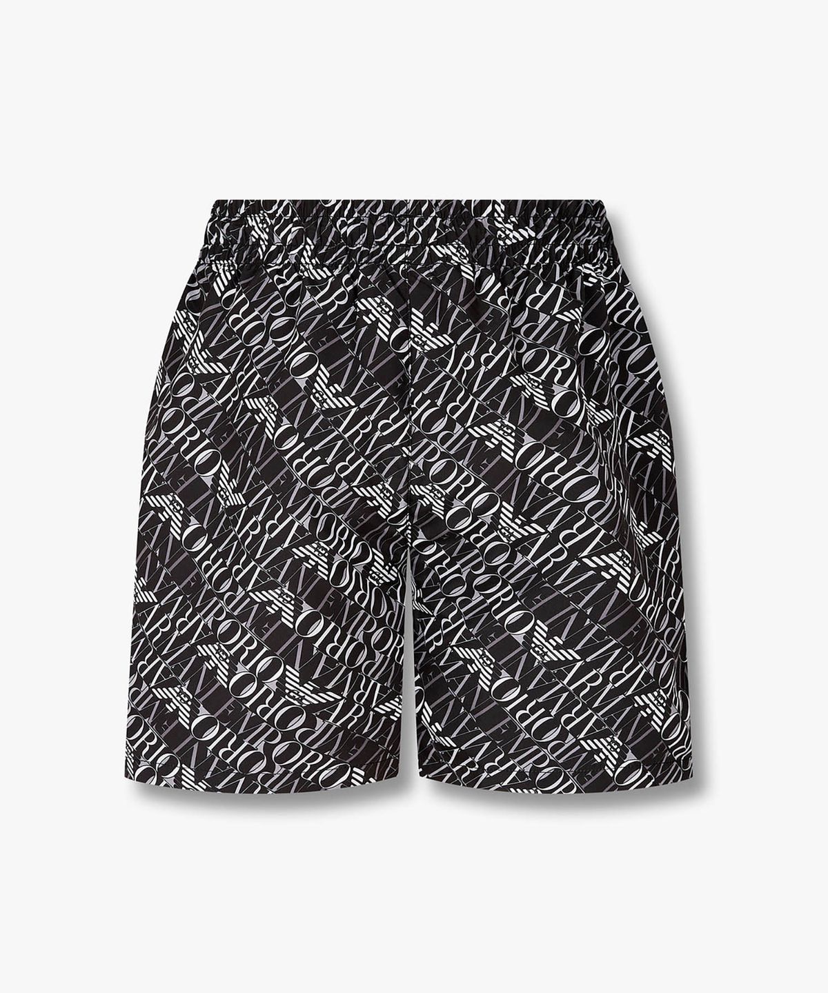 엠포리오 아르마니 언더웨어(EMPORIO ARMANI UNDERWEAR) 남성 다이아고날 로고 스윔 쇼츠_블랙 0816121166