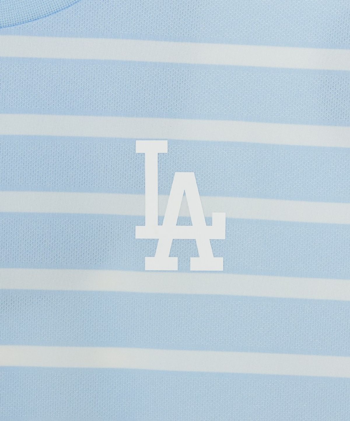 엠엘비 키즈(MLB KIDS) 아웃도어 베이직 스트라이프 티셔츠 LA (Mg.Blue)