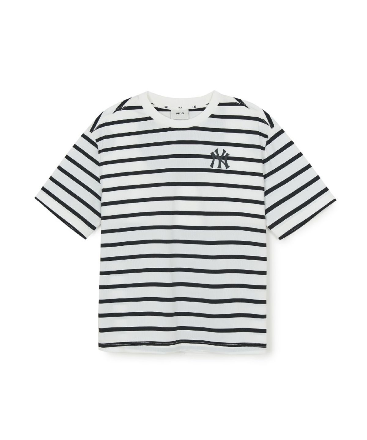엠엘비 키즈(MLB KIDS) 아웃도어 베이직 스트라이프 티셔츠 NY (White)