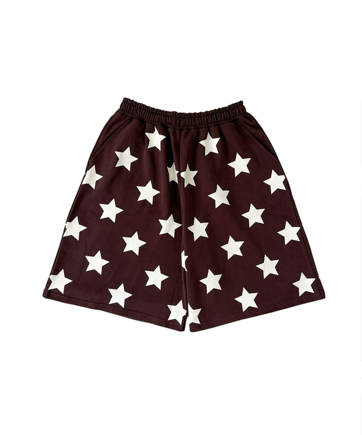 애프터썸머(AFTERSUMMER) star sweat bermuda pants (brown)