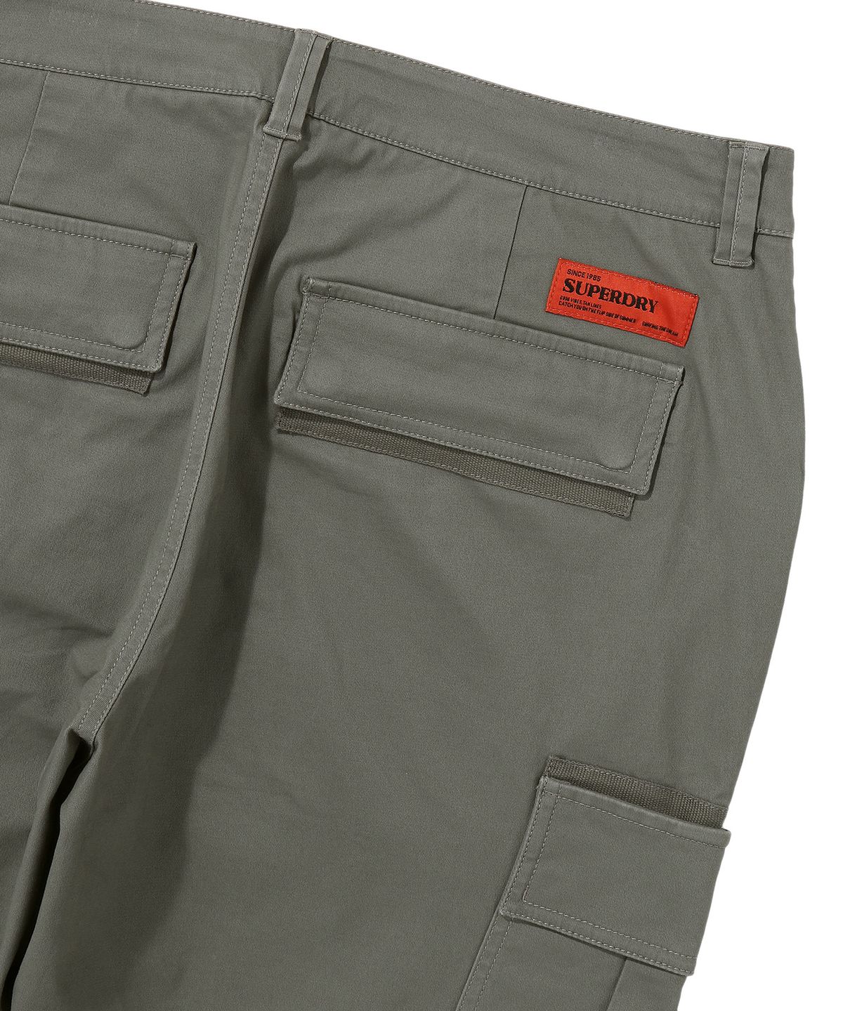 슈퍼드라이(SUPERDRY) 레이블 카고 조거 팬츠 카키그린 SDMLWAP61KHG