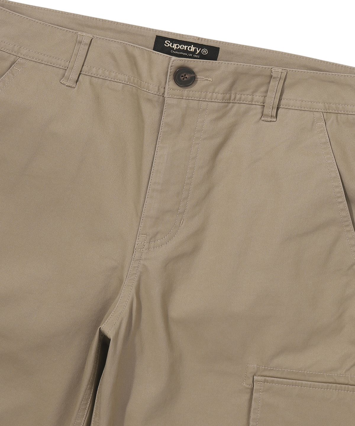 슈퍼드라이(SUPERDRY) 레이블 슬림 카고 팬츠 다크베이지 SDMLWAP60DBE