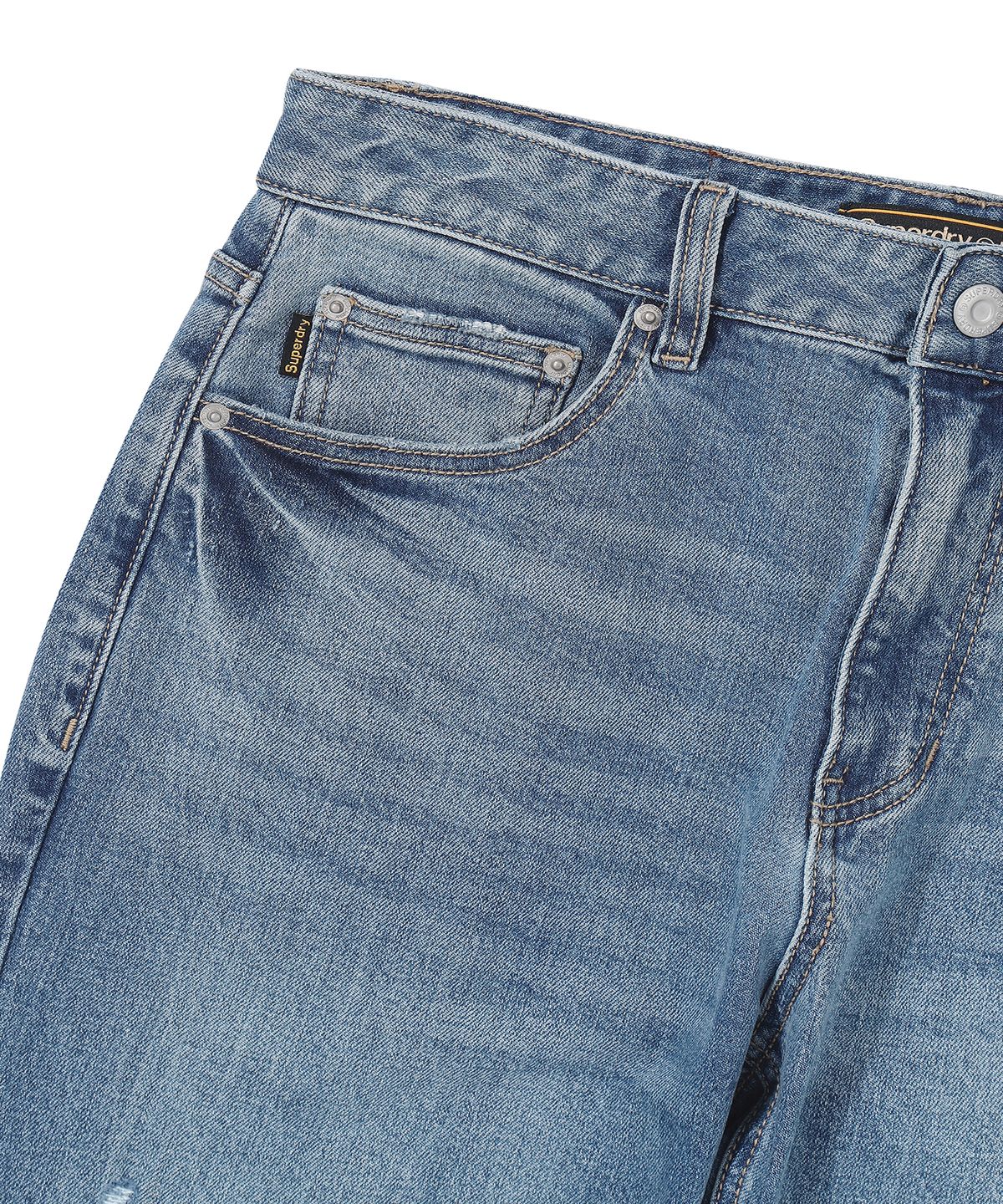 슈퍼드라이(SUPERDRY) 빈티지 슬림 데님 팬츠 멜란지인디고 SDMLDAP60MID