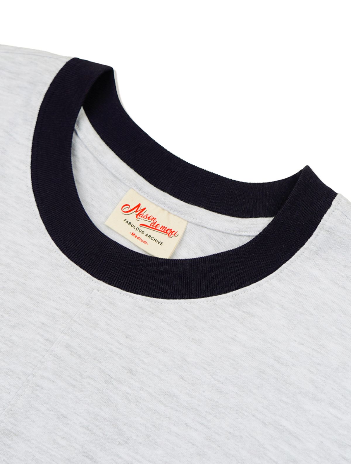 라 메종 스튜디오(LA MAISON STUDIO) SEPARATE RINGER SHORT SLEEVE ASHGRAY(FCG2TS811M)