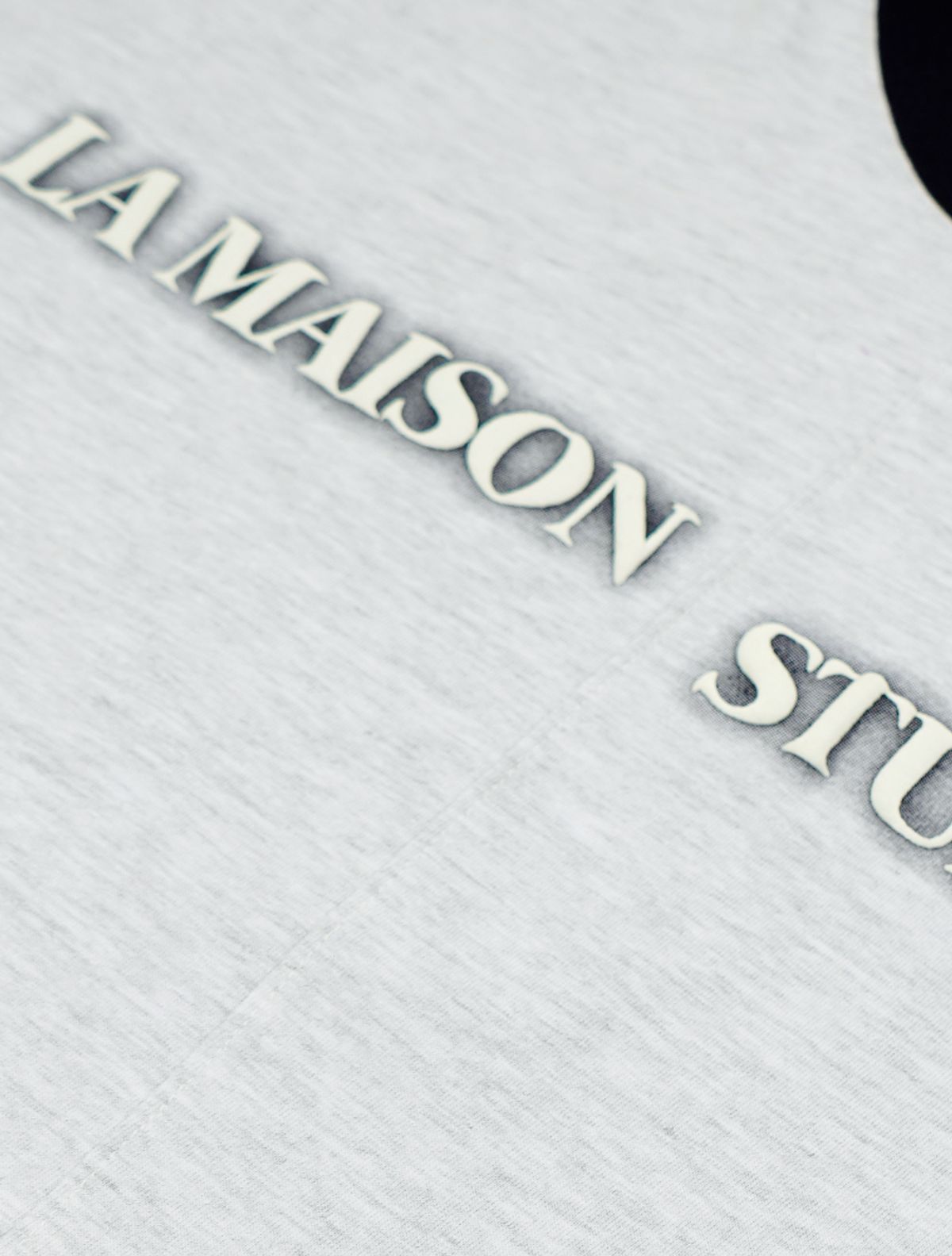 라 메종 스튜디오(LA MAISON STUDIO) SEPARATE RINGER SHORT SLEEVE ASHGRAY(FCG2TS811M)