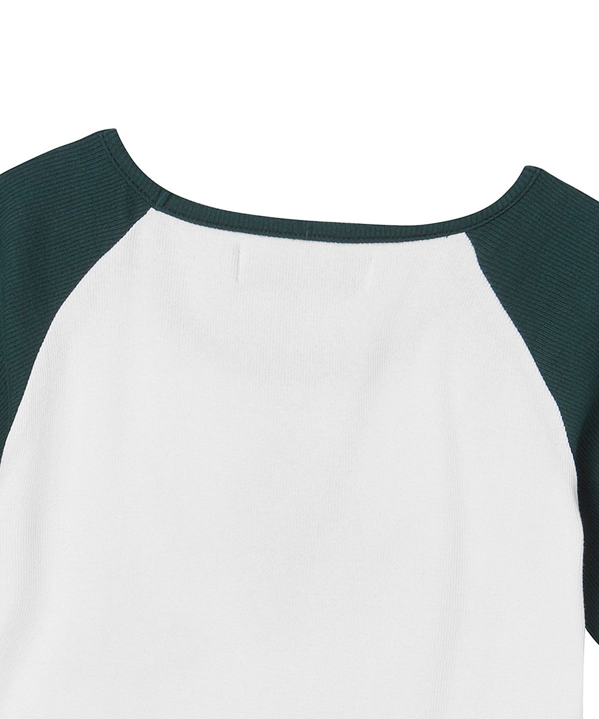 프렌다(PRENDA) CROSS APPLIQUE RAGLAN SHORT SLEEVE IVORY