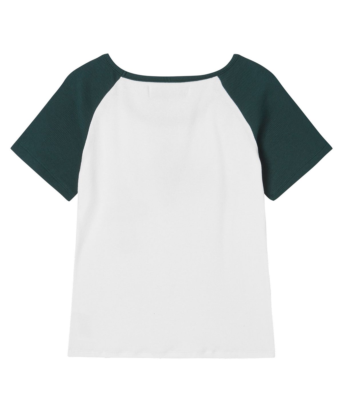 프렌다(PRENDA) CROSS APPLIQUE RAGLAN SHORT SLEEVE IVORY