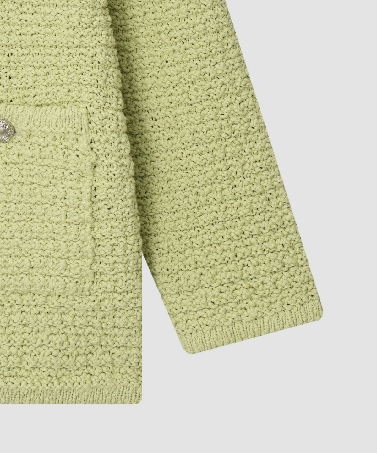 더 릴(THE LILLE) Rosie Tweed Knit Jacket_Light Green