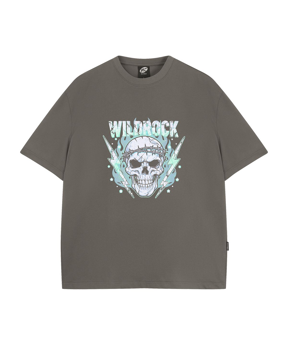 와일드락(WILDROCK) Thunder Skull  쿨코튼 오버핏 반팔 티셔츠
