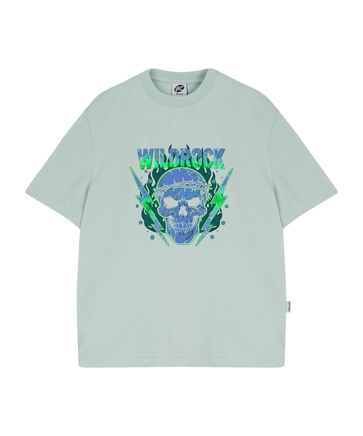 와일드락(WILDROCK) Thunder Skull  쿨코튼 오버핏 반팔 티셔츠