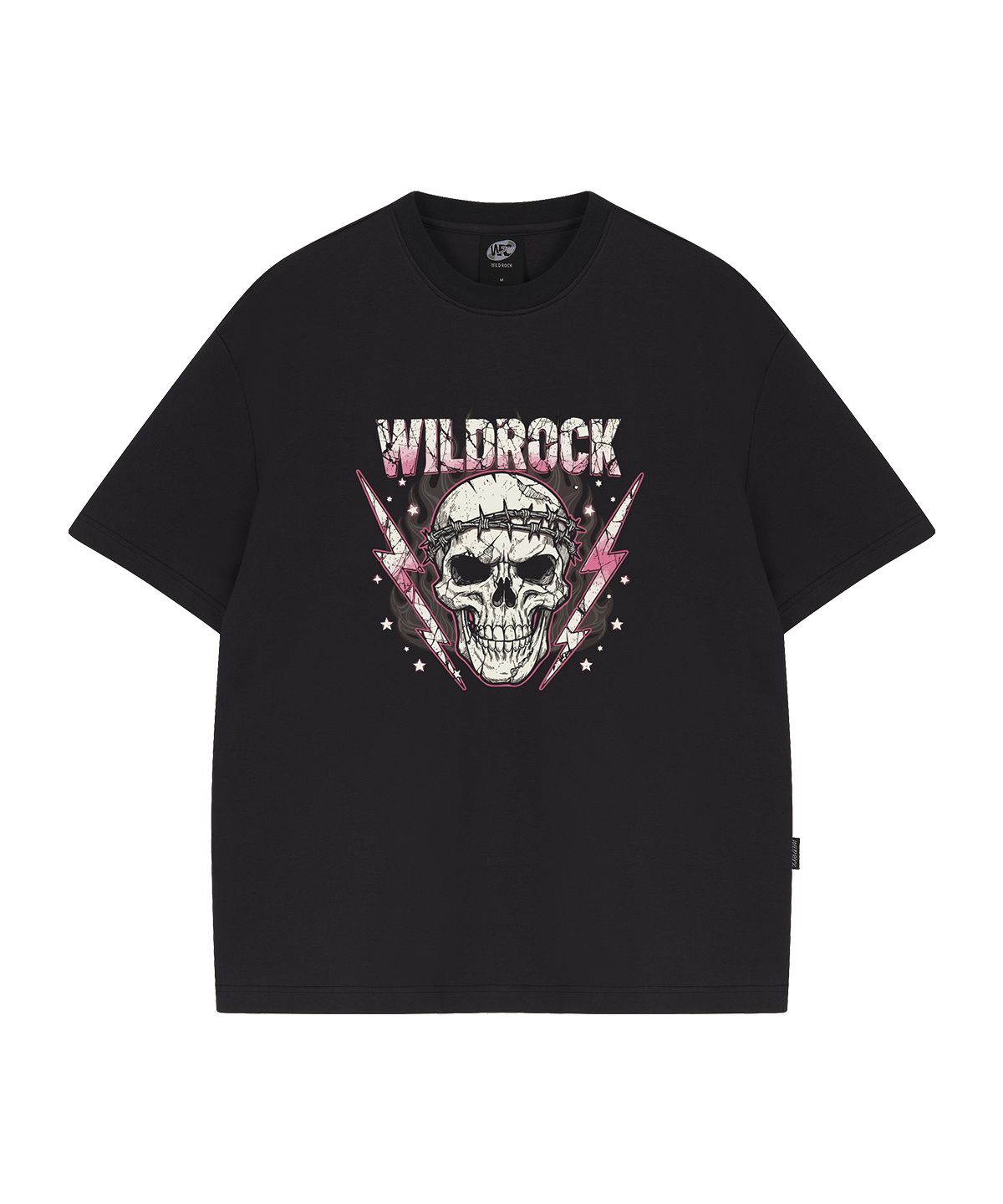 와일드락(WILDROCK) Thunder Skull  쿨코튼 오버핏 반팔 티셔츠