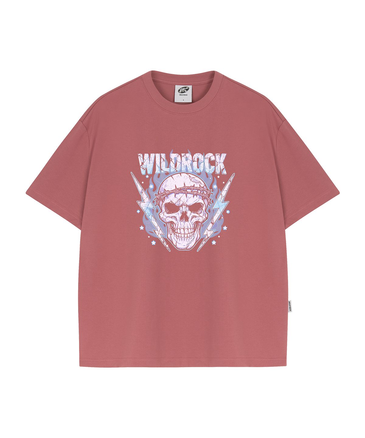 와일드락(WILDROCK) Thunder Skull  쿨코튼 오버핏 반팔 티셔츠