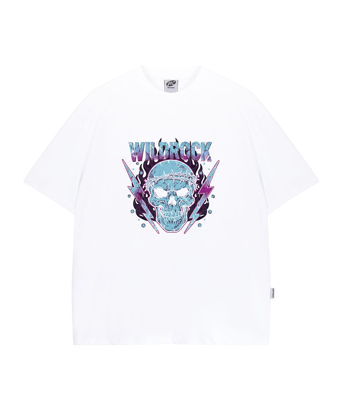 와일드락(WILDROCK) Thunder Skull  쿨코튼 오버핏 반팔 티셔츠