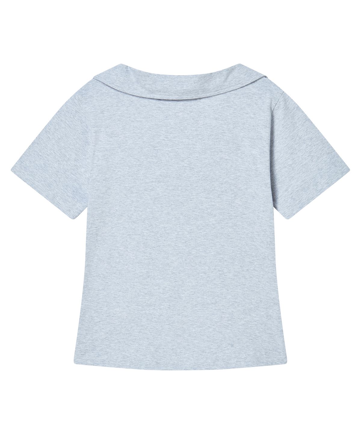 프렌다(PRENDA) SIDE CROSS POLO TOP GRAY