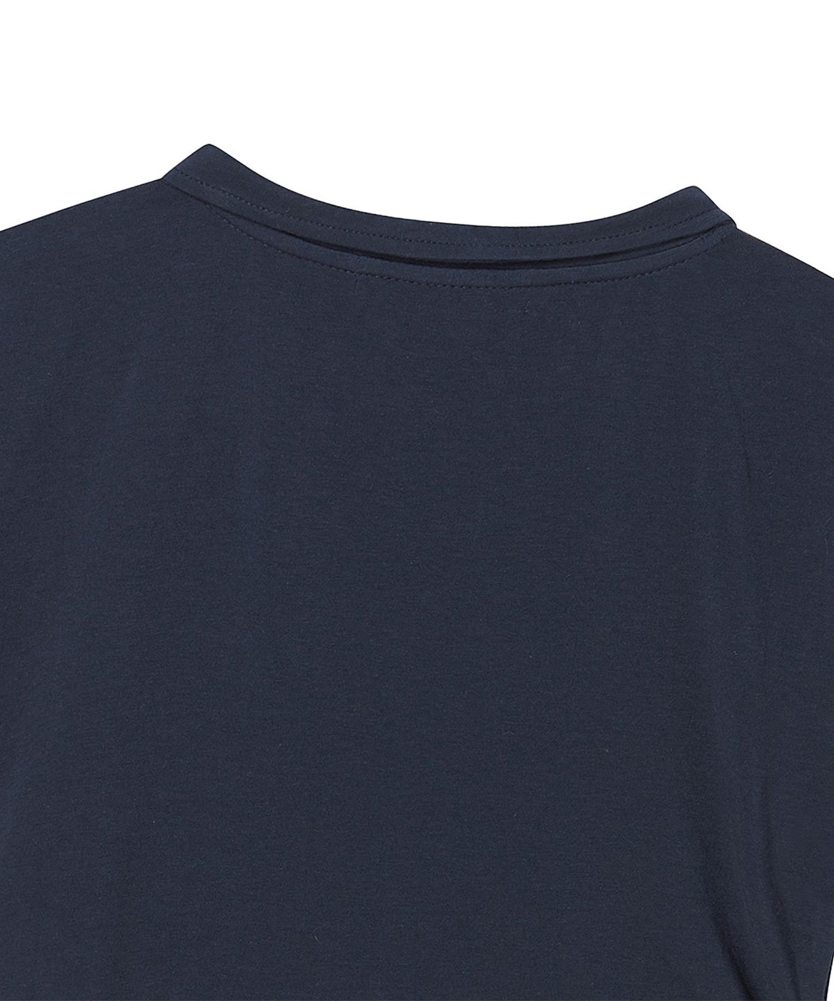 프렌다(PRENDA) 97 SHIRRING INCISION SHORT SLEEVE NAVY