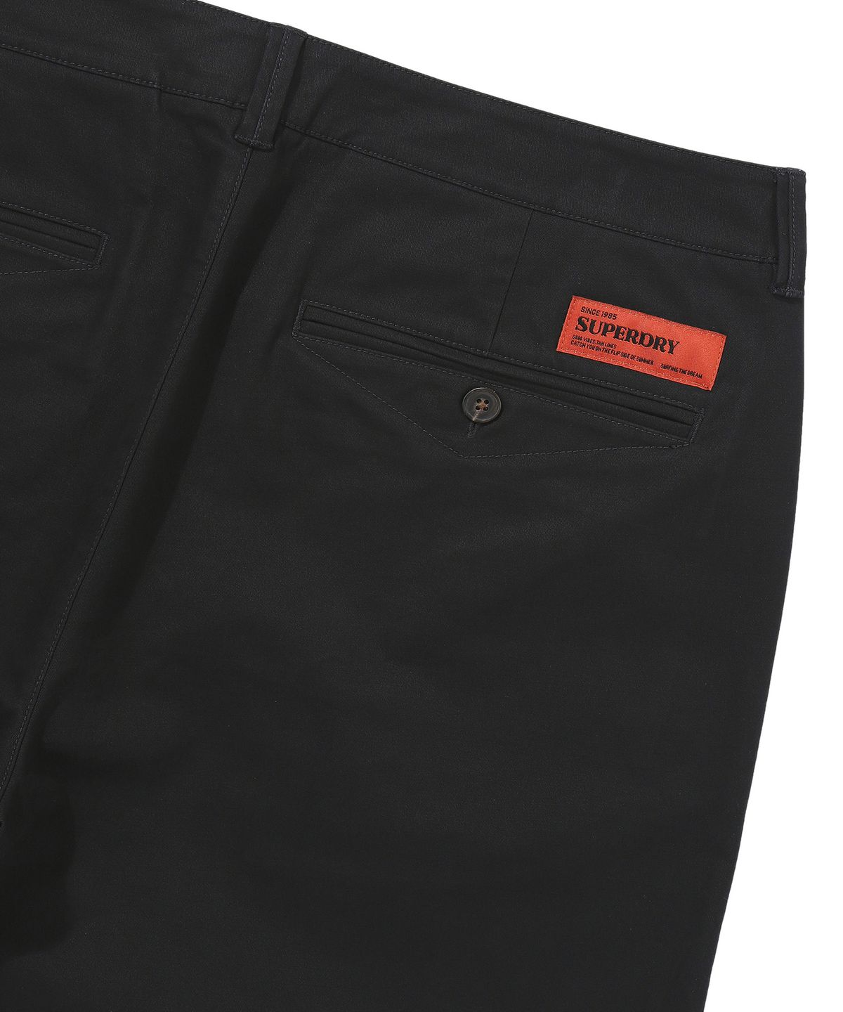 슈퍼드라이(SUPERDRY) 레이블 코튼 치노 쇼츠 블랙 SDMLTAP60BLK