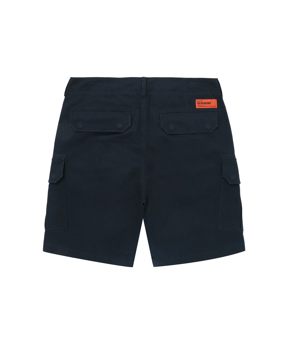 슈퍼드라이(SUPERDRY) 레이블 카고 코튼 쇼츠 다크네이비 SDMLTAP61DNY