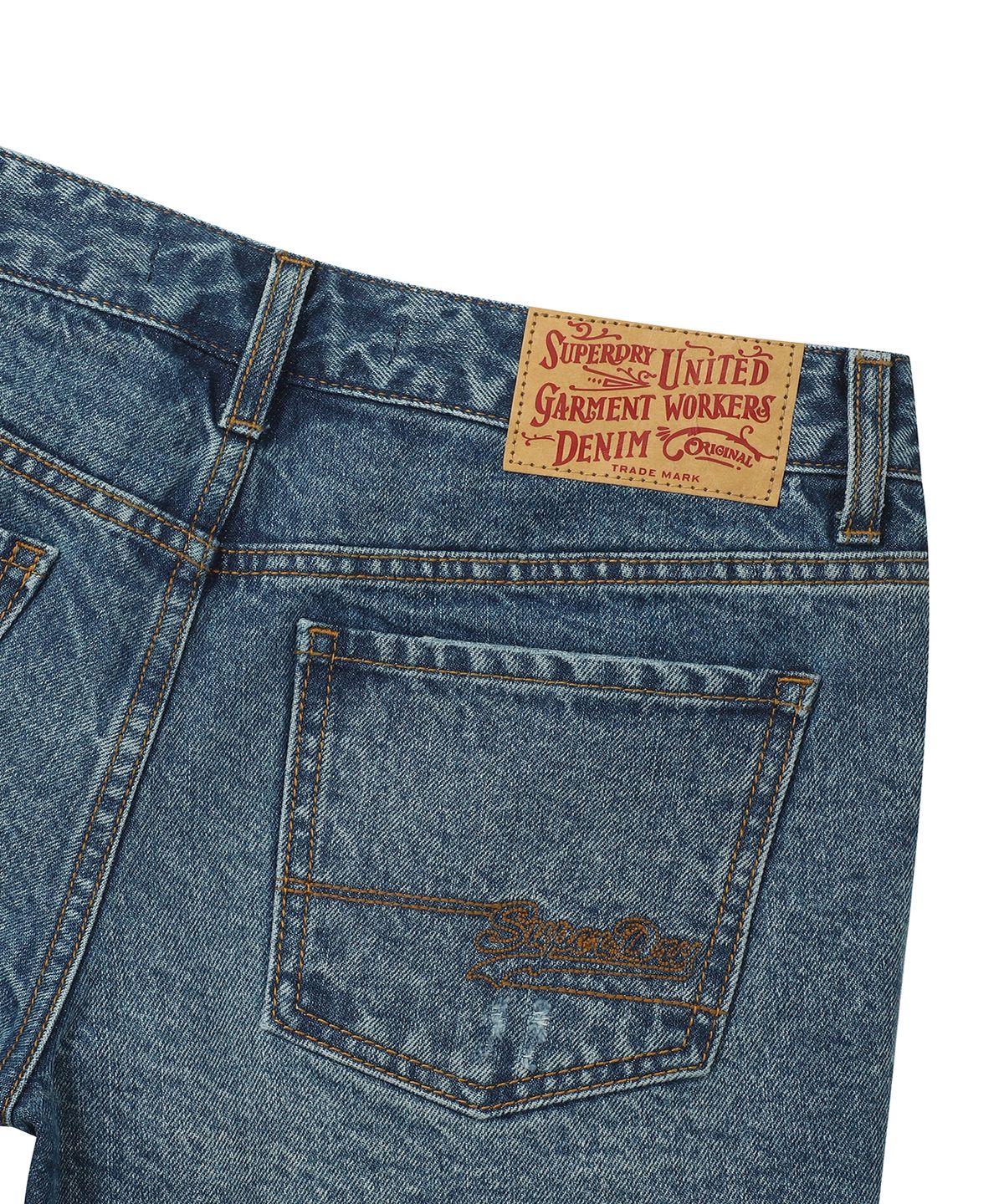 슈퍼드라이(SUPERDRY) 우먼스 데님 쇼츠 미드인디고 SDFLHAP61MID