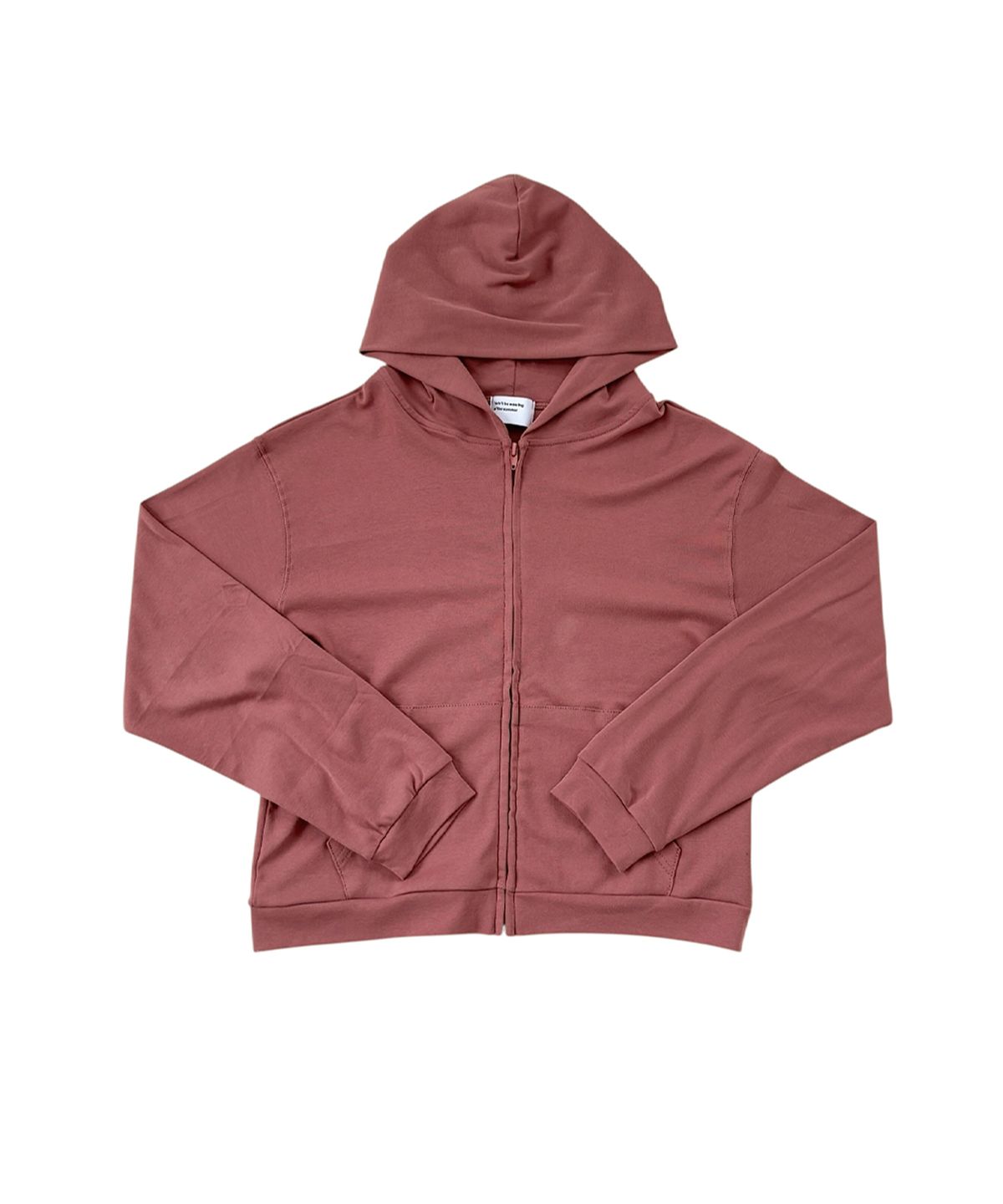 애프터썸머(AFTERSUMMER) natural zip hoodie (dust pink)