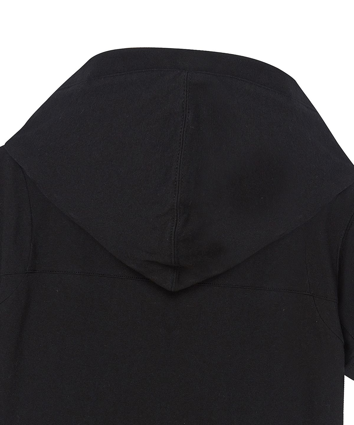 프렌다(PRENDA) BUTTON UP INCISIONAL HOODIE BLACK