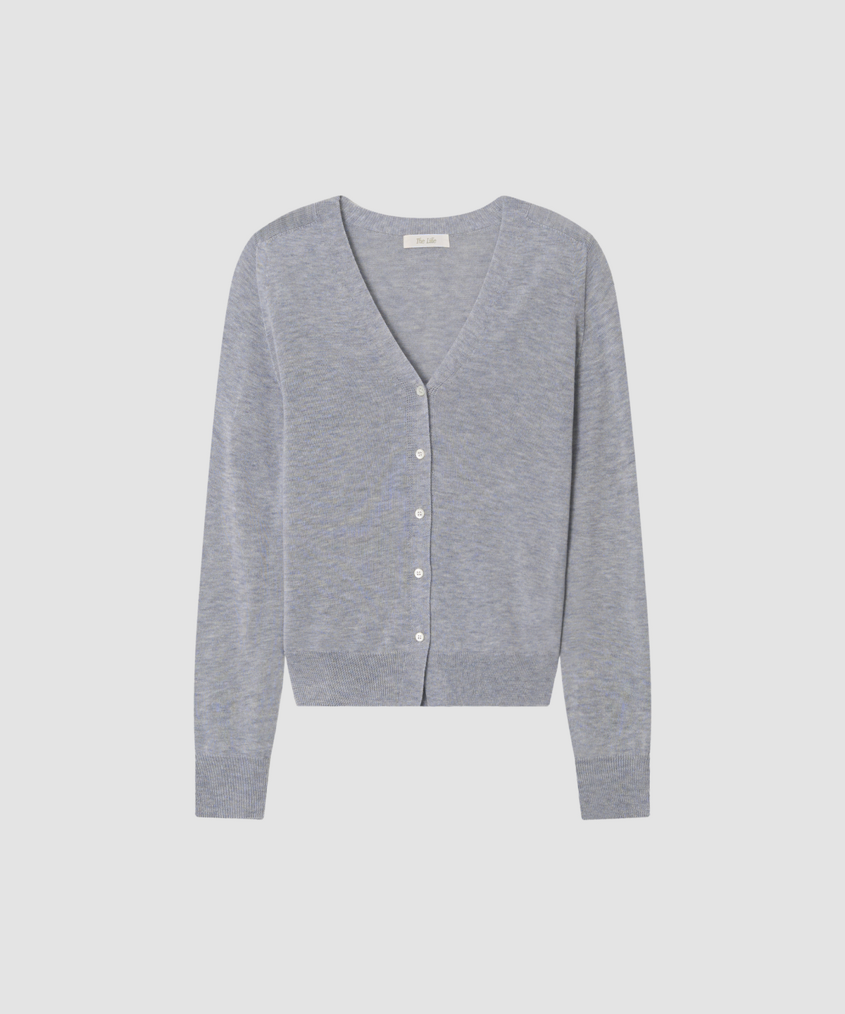더 릴(THE LILLE) Mellow Whole-garment Cardigan_Light gray