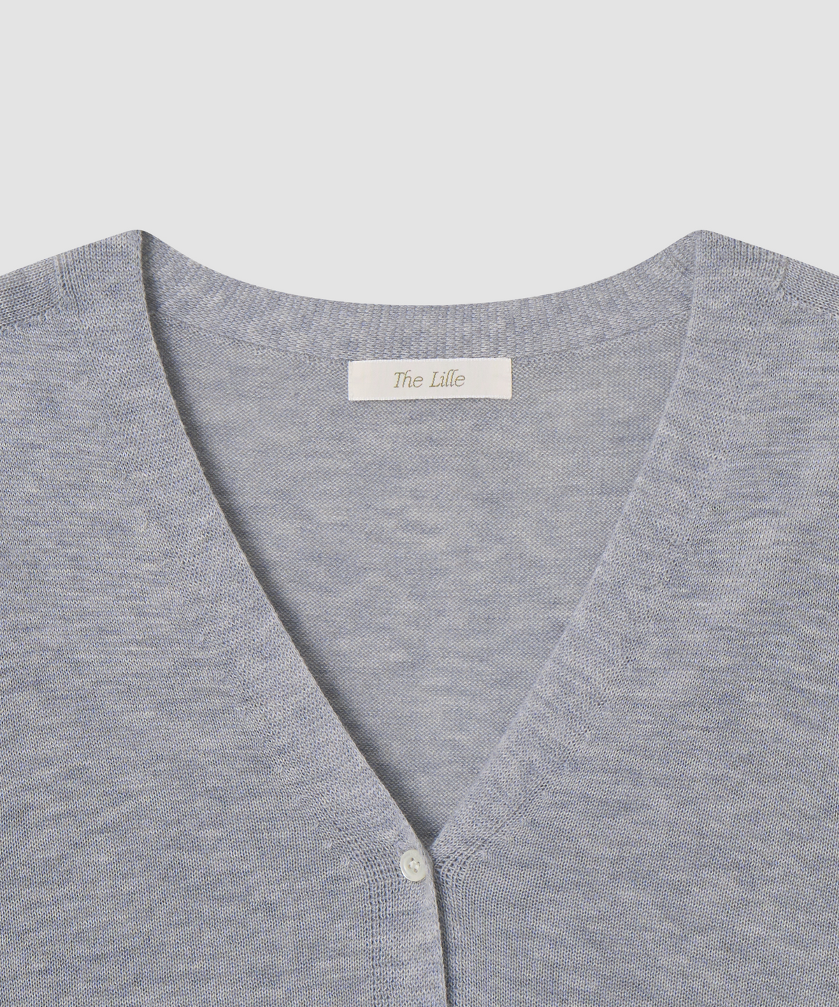 더 릴(THE LILLE) Mellow Whole-garment Cardigan_Light gray