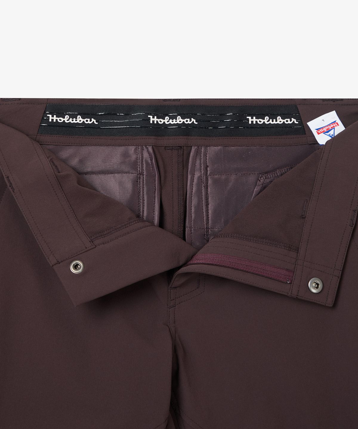 홀루바(HOLUBAR) Mountaineering Slim Fit Pants Burgundy