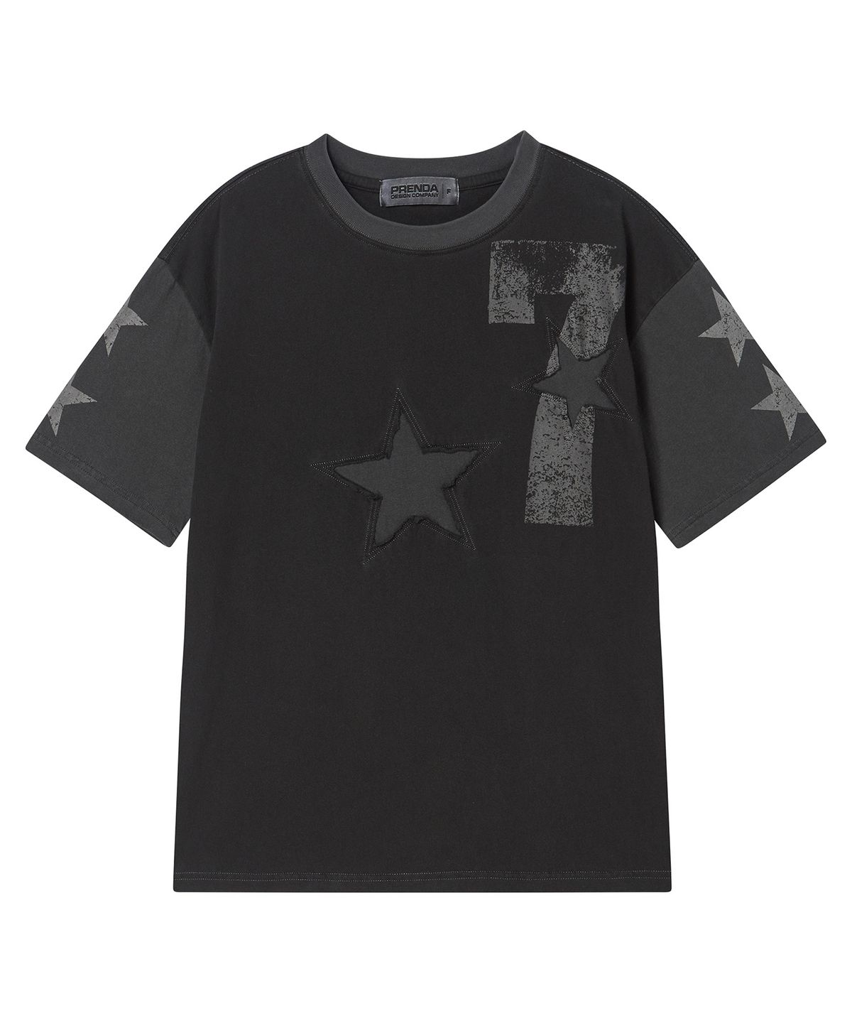 프렌다(PRENDA) SEVEN STAR SHORT SLEEVE BLACK