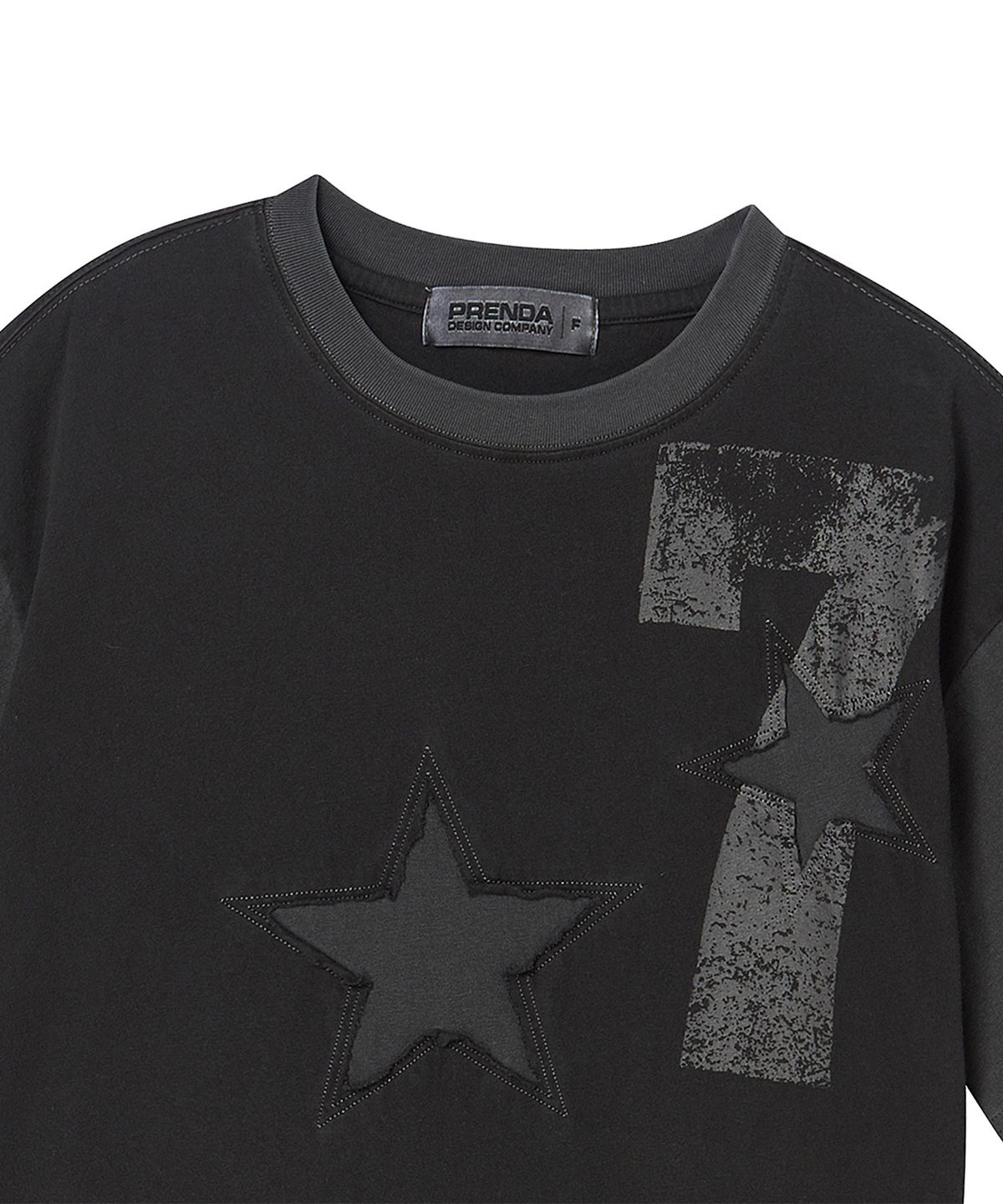 프렌다(PRENDA) SEVEN STAR SHORT SLEEVE BLACK