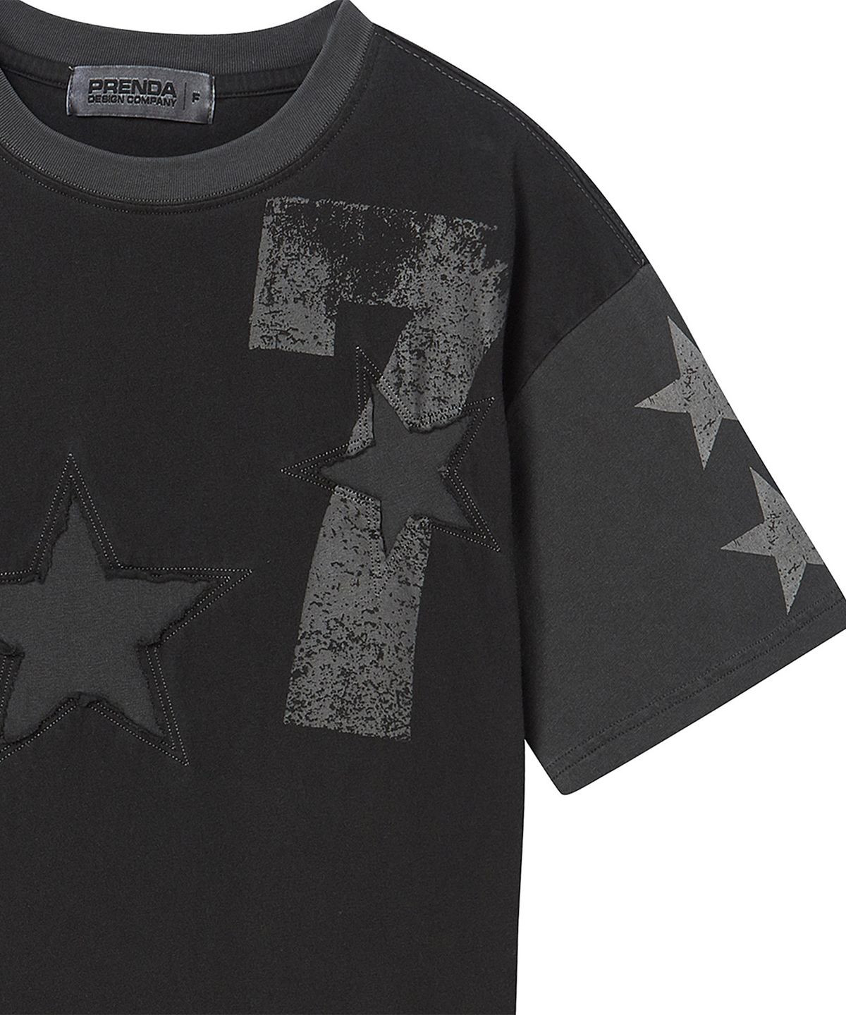 프렌다(PRENDA) SEVEN STAR SHORT SLEEVE BLACK