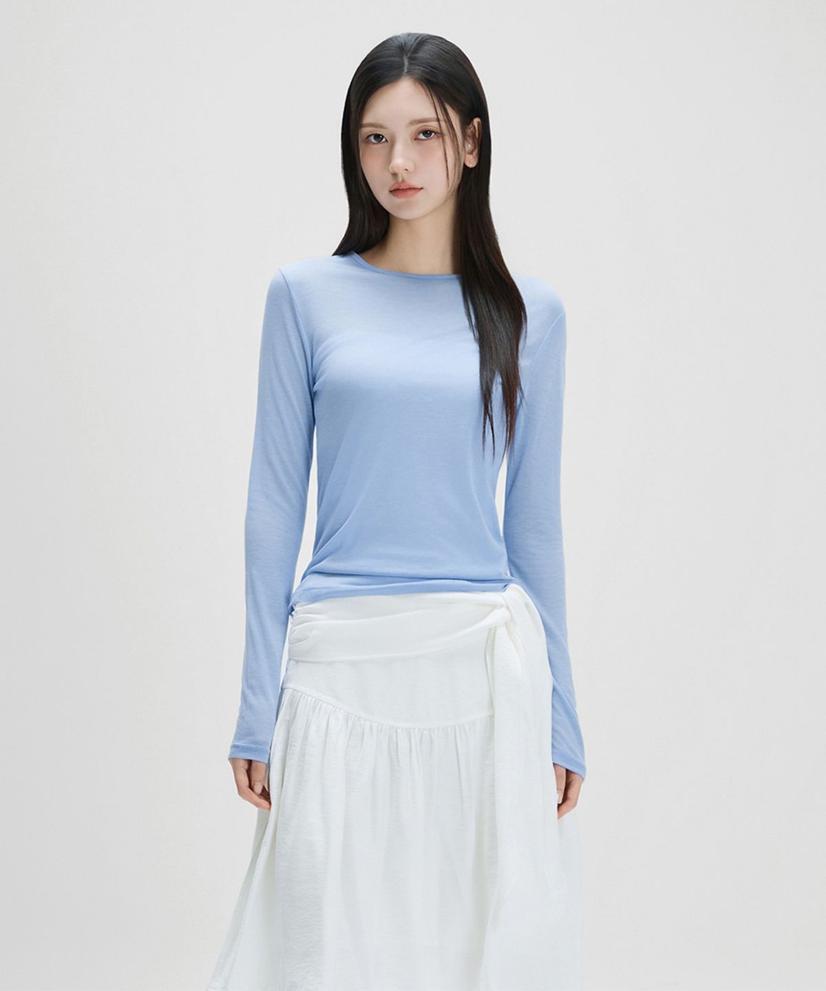 미쏘(MIXXO) 소프트 긴팔 티셔츠_MIWLWG408A