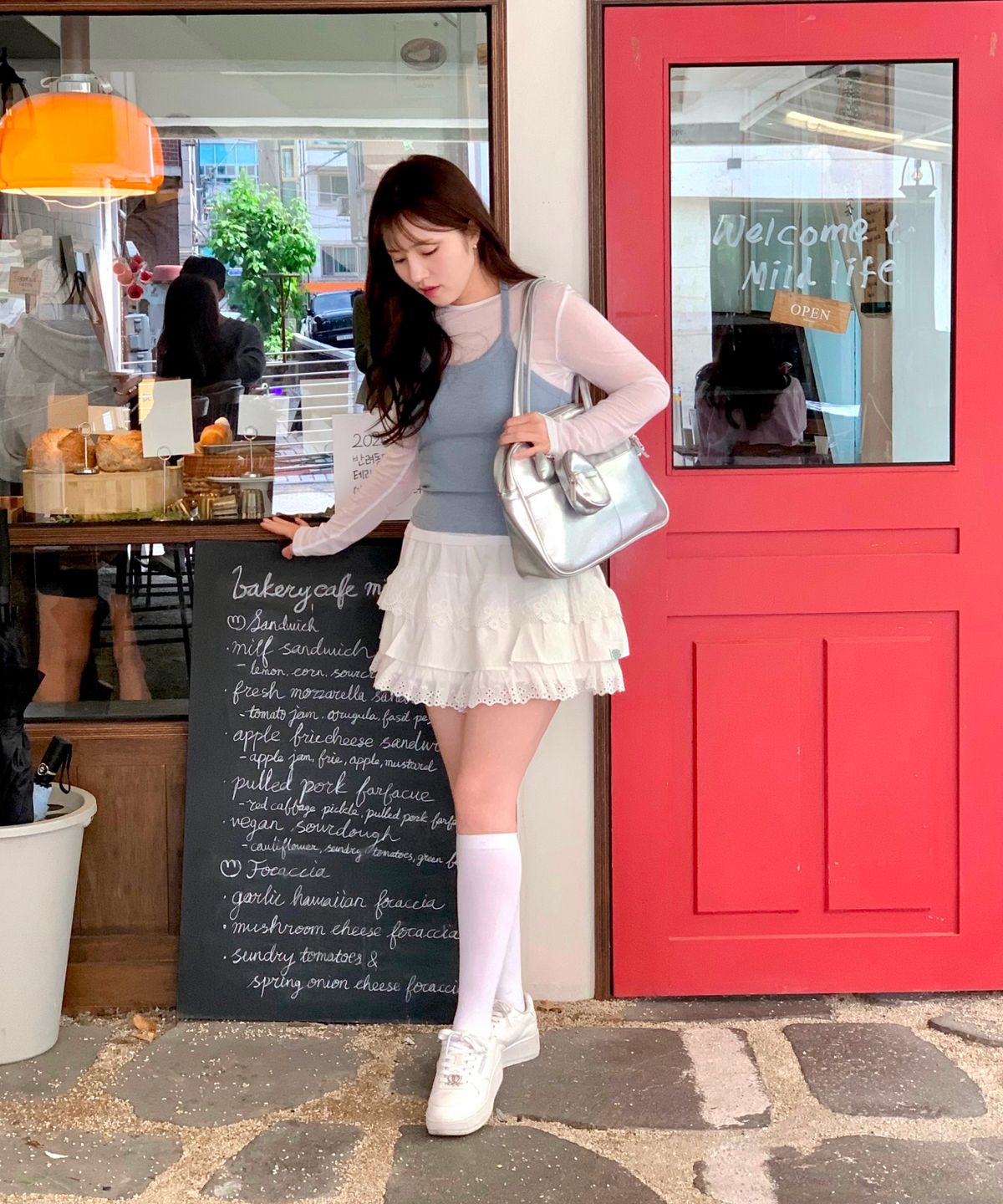 미쏘(MIXXO) 소프트 긴팔 티셔츠_MIWLWG408A