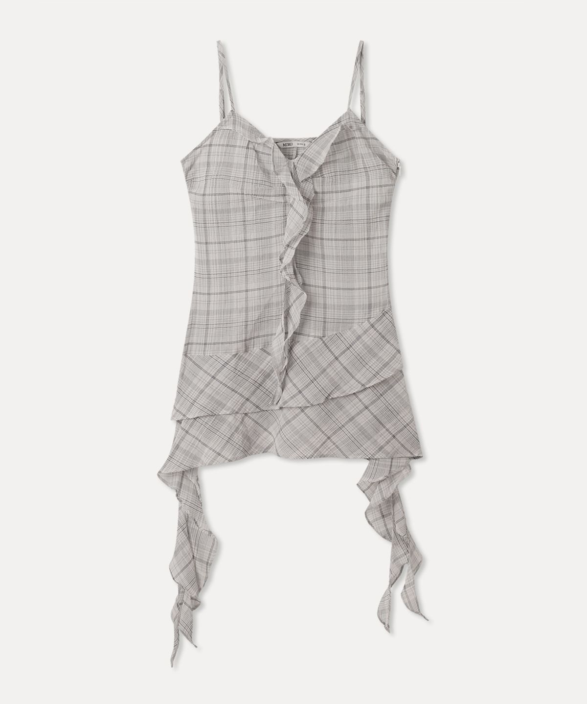 미쏘(MIXXO) 시스루 체크 레이어드 원피스_MIWOWG501G