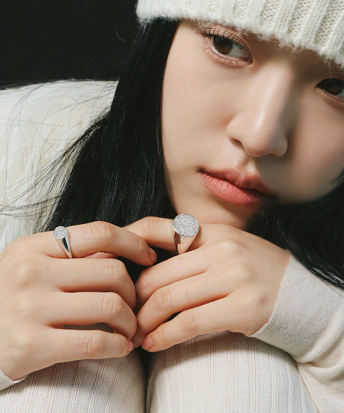 스몰굿띵(SMGT) 시그넷 시리즈 FLAT RING #3 [WHITE]