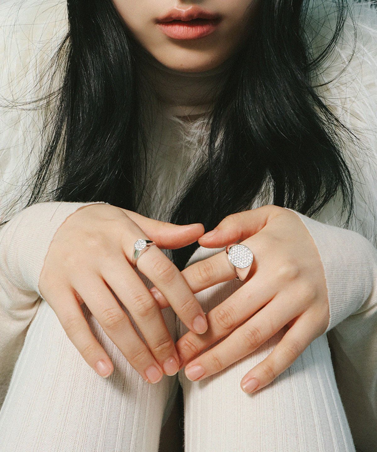스몰굿띵(SMGT) 시그넷 시리즈 FLAT RING #3 [WHITE]