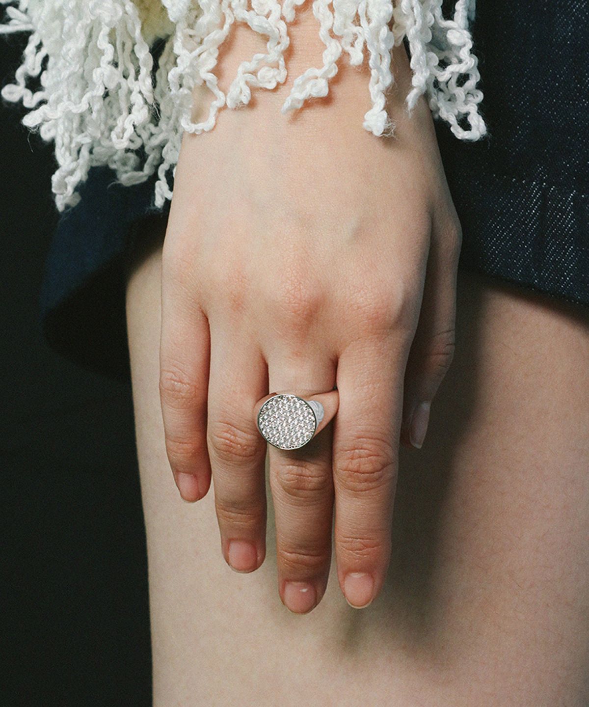 스몰굿띵(SMGT) 시그넷 시리즈 FLAT RING #3 [WHITE]