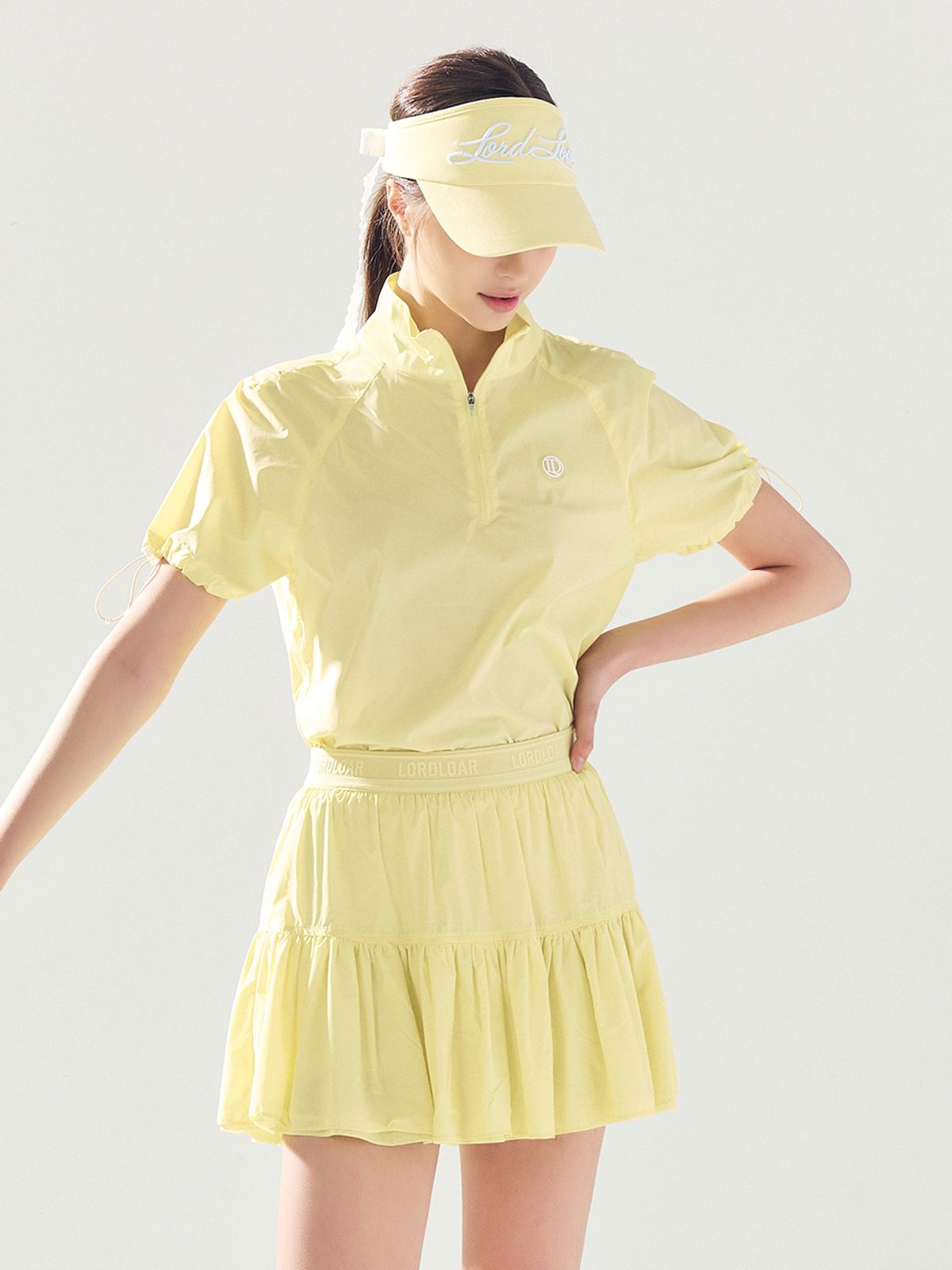 로드로아르(LORDLOAR) 초경량 하이넥 반집업 아노락 YELLOW