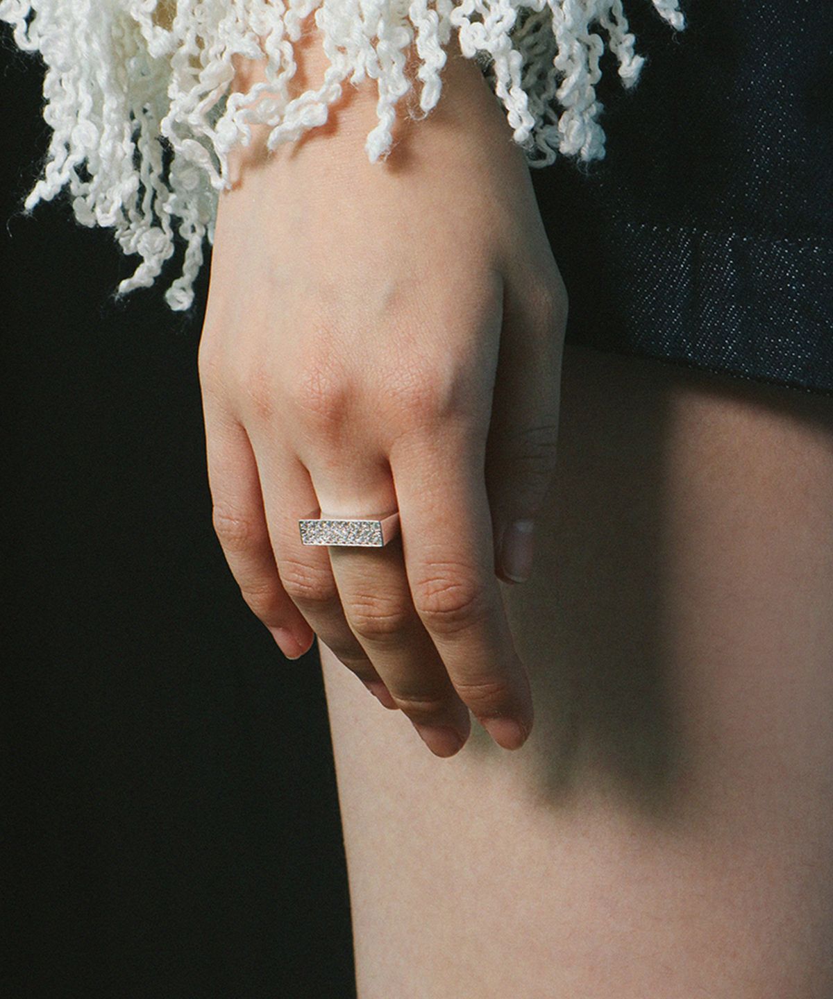 스몰굿띵(SMGT) 시그넷 시리즈 FLAT RING #4 [WHITE]
