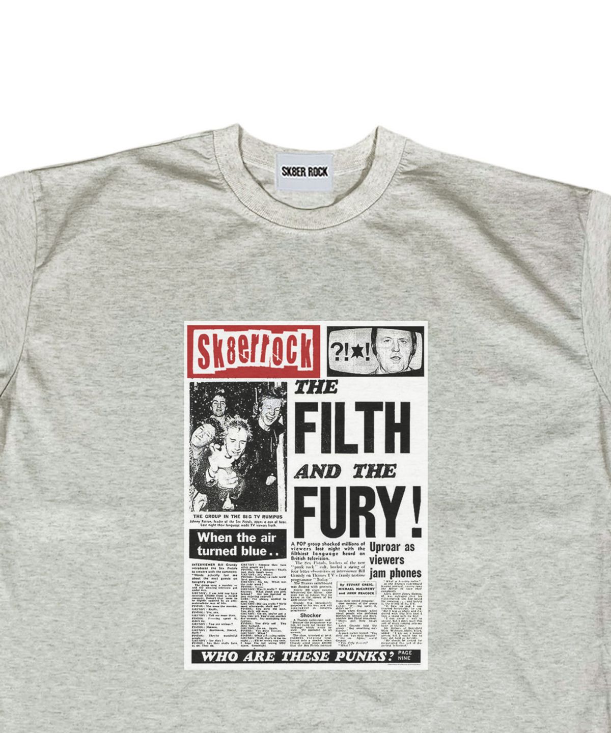 스케이터락(SK8ER ROCK) Ink Riot T-Shirt ((oatmeal))