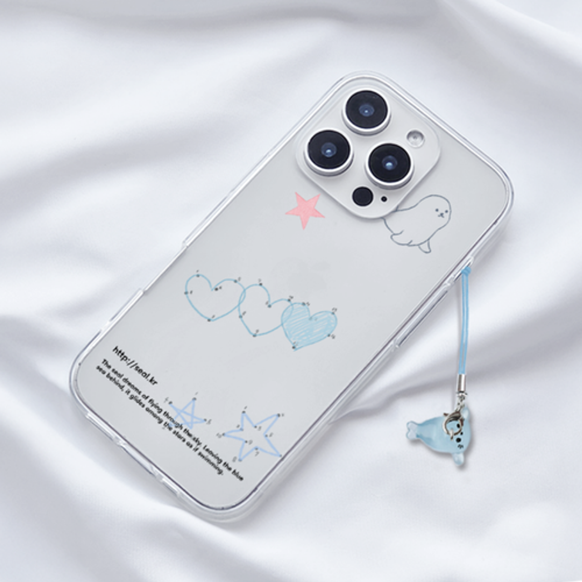 이레케이스앤굿즈(IRECASEGOODS) SEALS DREAM 아이폰 투명 젤리케이스 핸드폰케이스