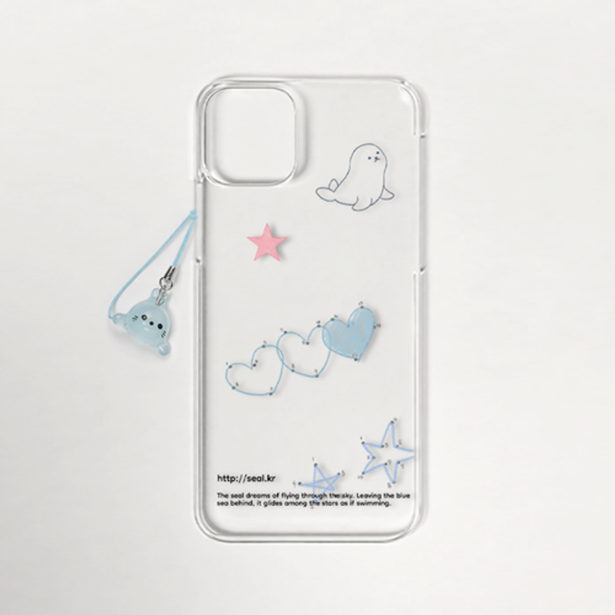 이레케이스앤굿즈(IRECASEGOODS) SEALS DREAM 아이폰 투명 젤리케이스 핸드폰케이스