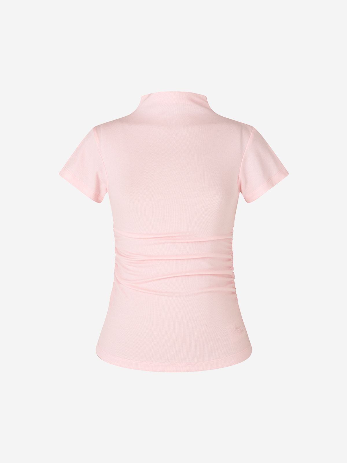 로드로아르(LORDLOAR) 쿨 슬림 셔링 모크넥 반팔 티셔츠 L/PINK